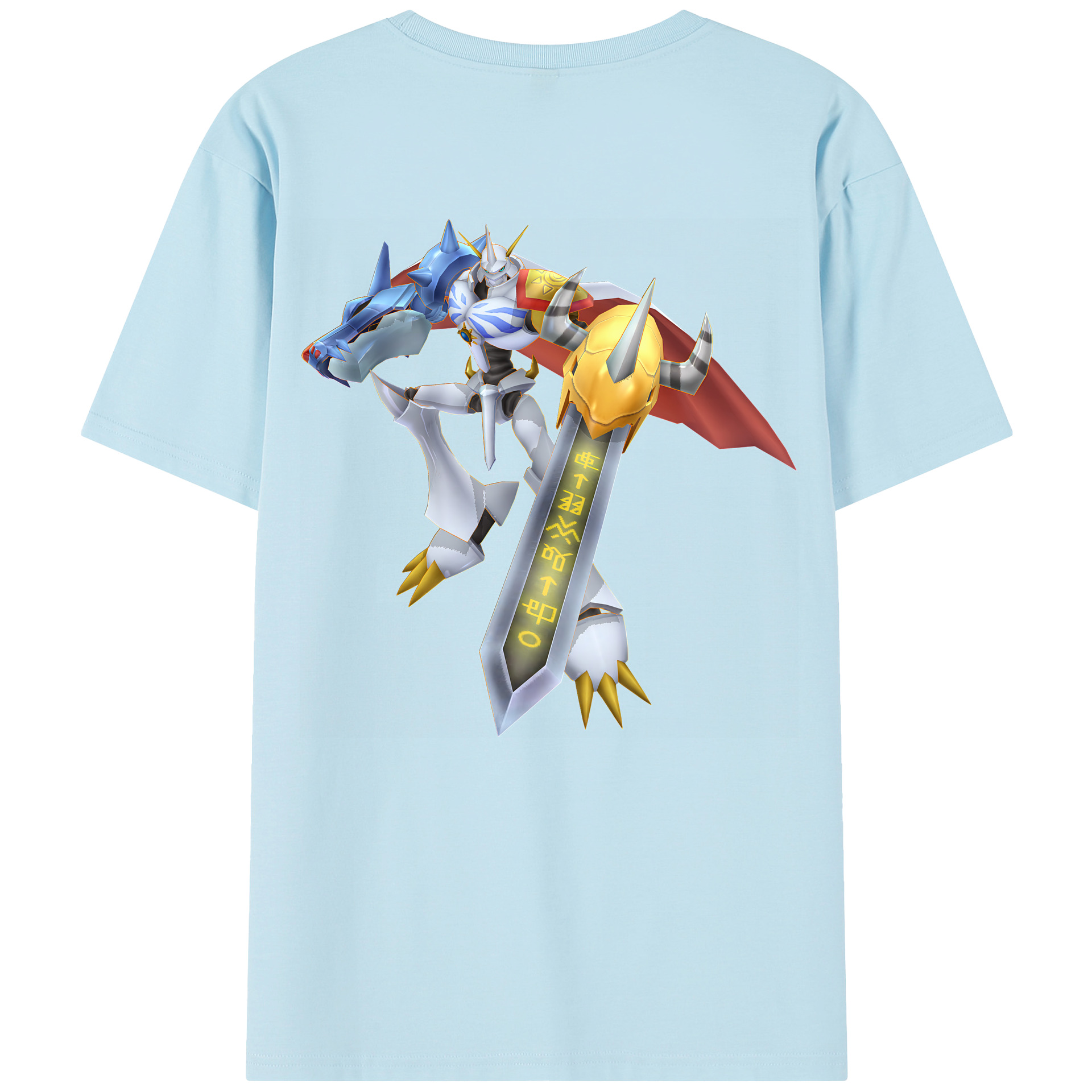 （画像用） Digimon デジタルモンスター/デジモン 綿100％半袖Tシャツ（背面プリント）